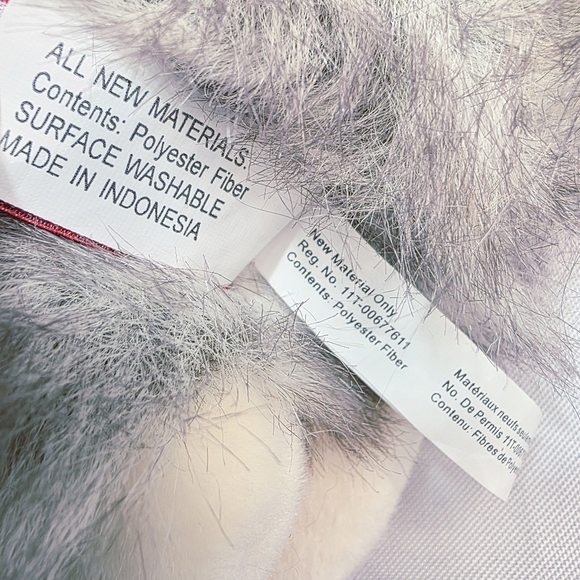 Douglas Cat Plush 1864 Purple Frosted Hue White Gray Tail Up 10 Inch 2016 - Picture 9 of 11